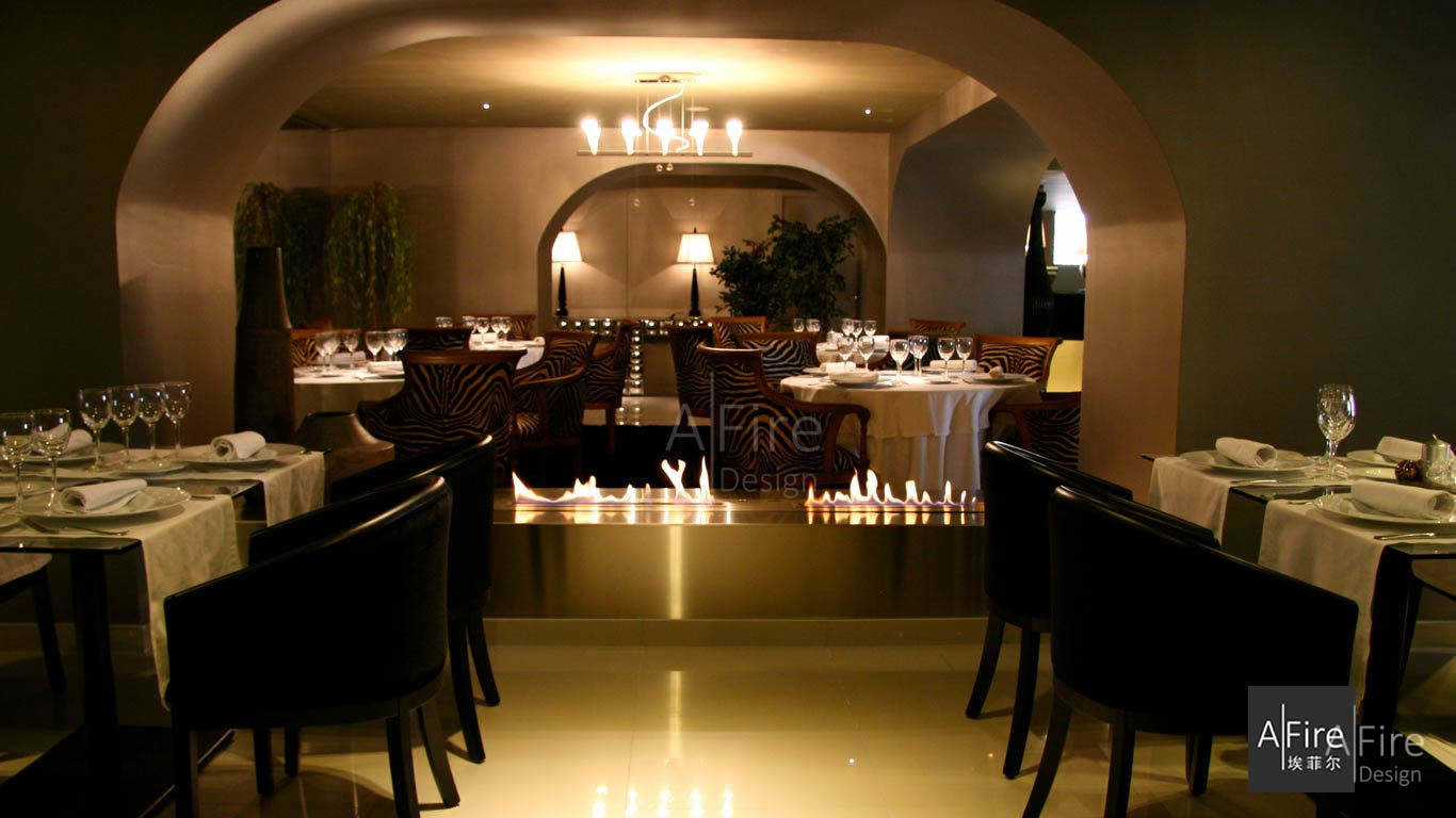壁炉&餐厅 Restaurant Fireplace
